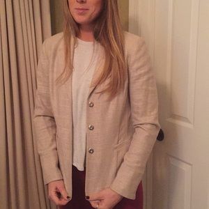 Tabard size 4 tan blazer